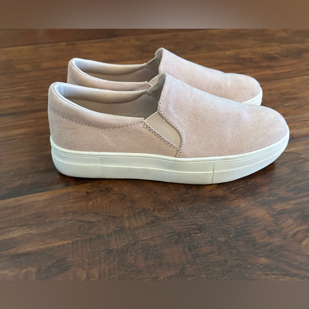 Women's Pink Slip-On Sneakers